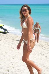 Kelly Bensimon in a White Bikini - Miami 03/17/2022