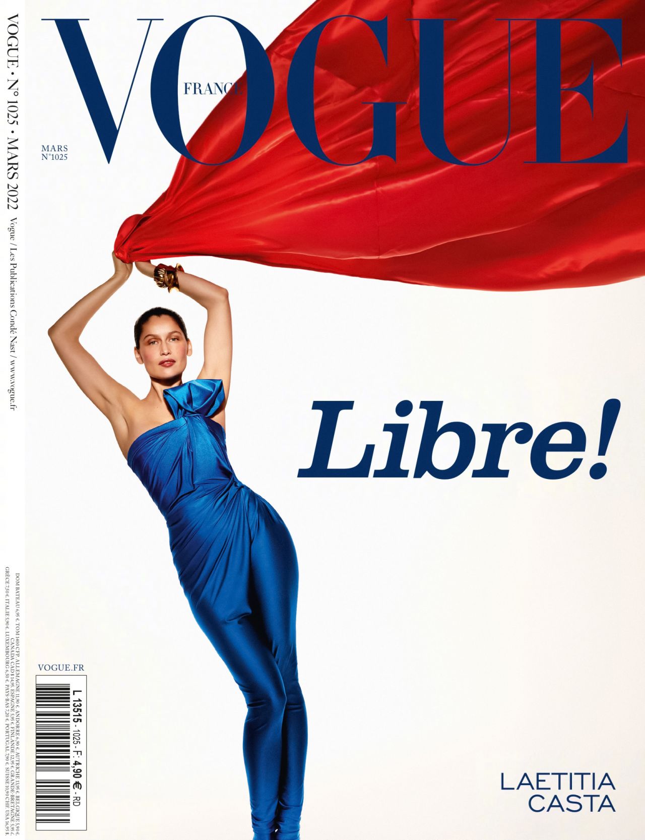 Laetitia Casta - Vogue France March 2022 • CelebMafia
