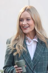 Laura Whitmore in Matching Shorts and Jacket - London 03/24/2022