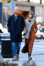 Lily Collins and Charlie McDowell - Take a Stroll in New York 03/21/2022