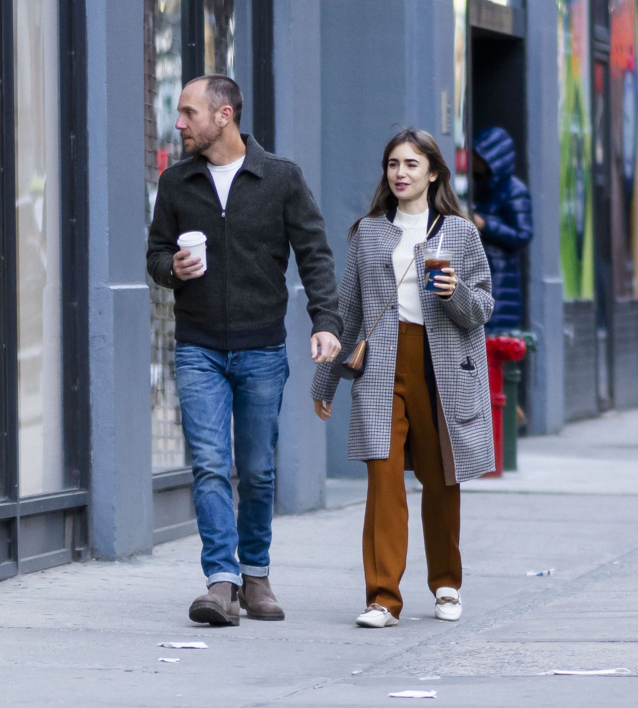 Lily Collins - Out in NYC 03/20/2022 • CelebMafia