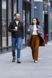 Lily Collins - Out in NYC 03/20/2022