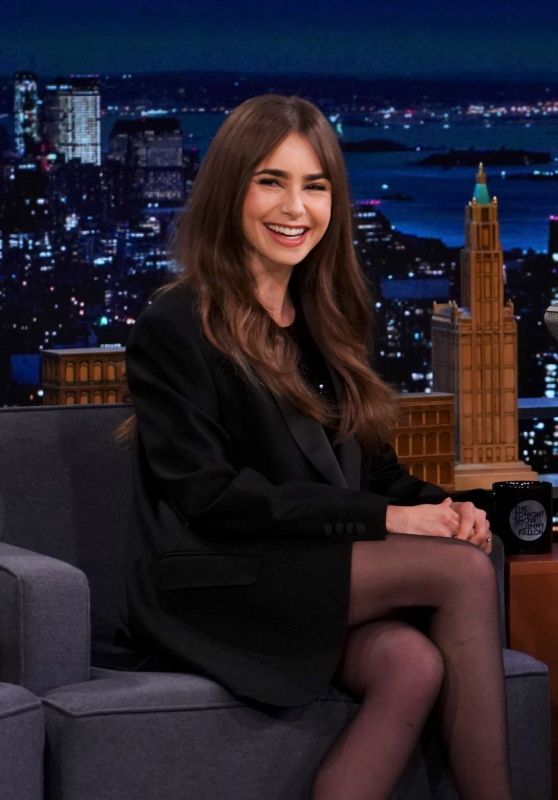 Lily Collins - The Tonight Show Starring Jimmy Fallon 03/22/2022