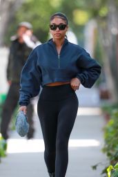 Lori Harvey in Tights - Melrose Place in West Hollywood 03/30/2022