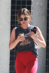 Lucy Hale in Workout Outfit - Studio City 03/25/2022