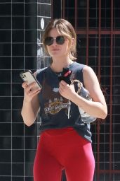 Lucy Hale in Workout Outfit - Studio City 03/25/2022