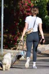 Lucy Hale - Walking Her Dogs in Studio City 03/11/2022
