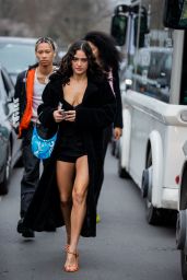 Luna Blaise - Arrives at Coperni Fashion Show in Paris 03/03/2022