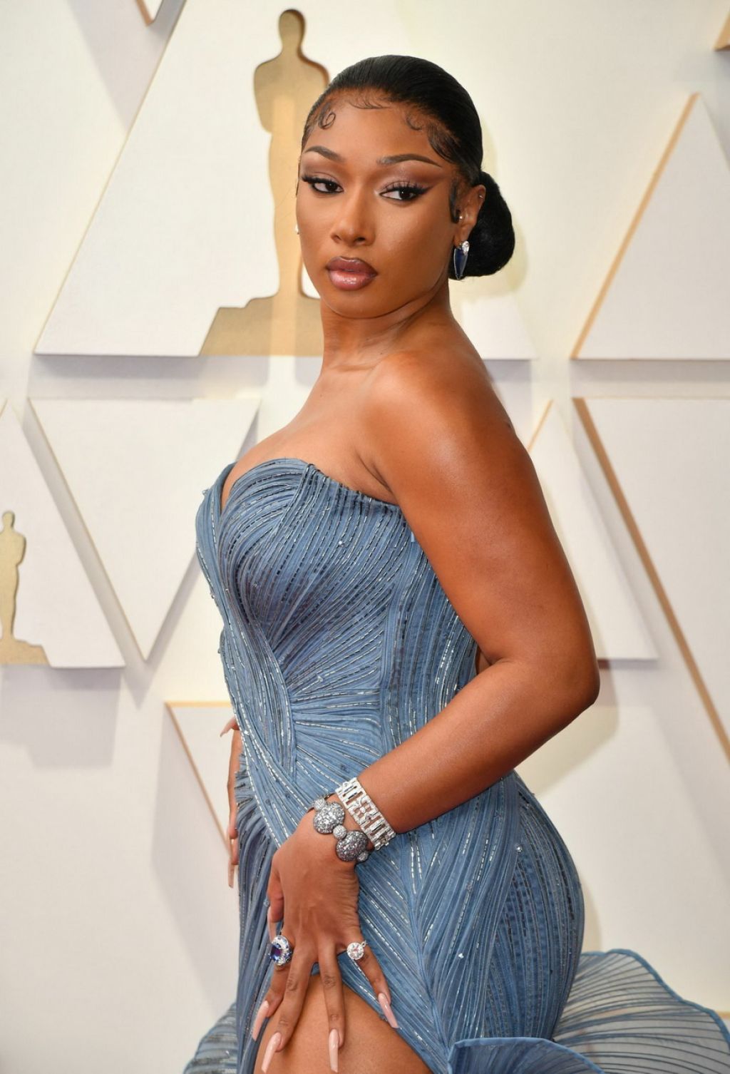 Megan Thee Stallion Oscars 2022 Red Carpet • CelebMafia