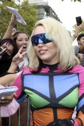 Miley Cyrus in a Colorful Outfit  - Arrives in Buenos Aires 03/17/2022