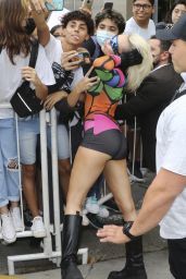 Miley Cyrus in a Colorful Outfit  - Arrives in Buenos Aires 03/17/2022