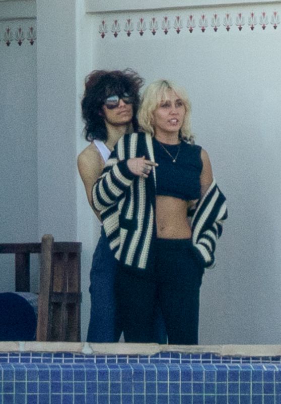 Miley Cyrus With Her Boyfriend Maxx Morando in Cabo San Lucas 02/22/2022