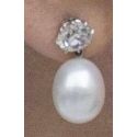 Queen’s Diamond and Pearl Drop Earrings
