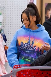 Rihanna - Shops for Baby Clothes at Target in LA 03/14/2022