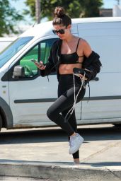 Sara Sampaio in Gym Ready Outfit - West Hollywood 03/02/2022
