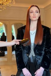 Sophie Turner - Get Ready For The Louis Vuitton Show March 2022