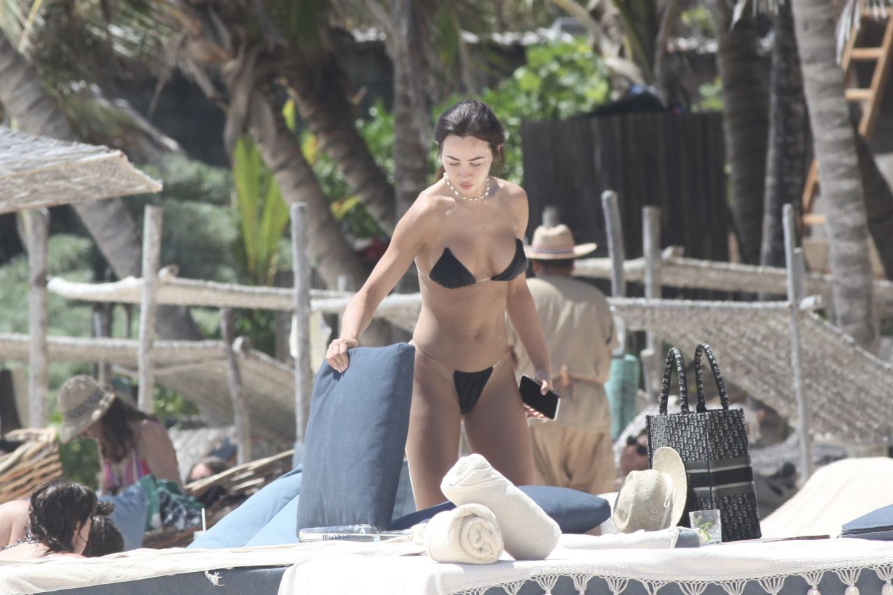Tabitha Clifft in a Bikini - Tulum Beach 03/16/2022.