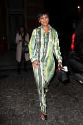 Tamron Hall in a Striped Dress - New York 03/15/2022