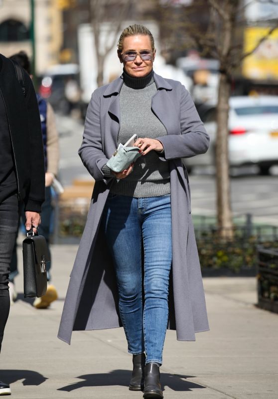 Yolanda Hadid Street Style - New York 03/15/2022