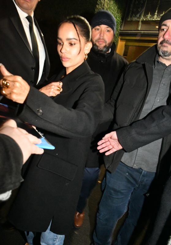 Zoë Kravitz - Leaving the SNL Afterparty in NY 03/12/2022