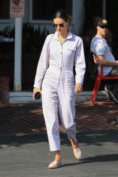 Alessandra Ambrosio in a Jumpsuit - West Hollywood 04/28/2022