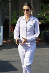 Alessandra Ambrosio in a Jumpsuit - West Hollywood 04/28/2022