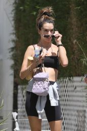 Alessandra Ambrosio in Workout Gear - Beverly Hills 04/26/2022