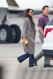 Amal Clooney - Teterboro Airport in New Jersey 04/26/2022
