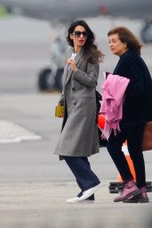 Amal Clooney - Teterboro Airport in New Jersey 04/26/2022