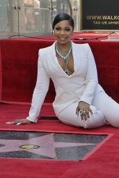Ashanti - Honored with Star on the Hollywood Walk of Fame in Los Angeles 04/07/2022