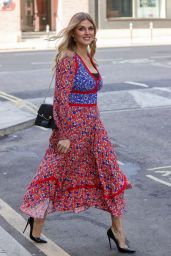 Ashley James in a Flowing Floral Dress - London 04/11/2022