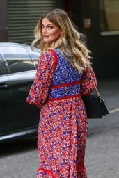 Ashley James in a Flowing Floral Dress - London 04/11/2022