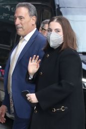 Beanie Feldstein - Arrives on The Late Show with Stephen Colbert in NY 04/11/2022