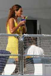 Beyonce Knowles in a Yellow Bikini - Monaco 06/15/2007