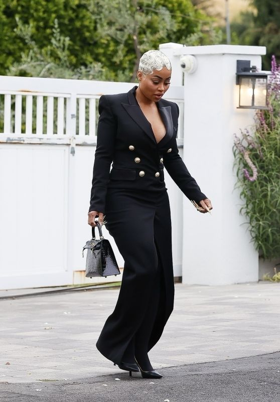 Blac Chyna at Court For Her Trial Against the Kardashians in LA 04/19/2022