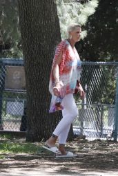 Brigitte Nielsen at the Park in Los Angeles 04/10/2022