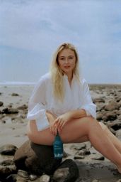 Iskra Lawrence in White Bikini - Photoshoot in Los Angeles 04/27/2022