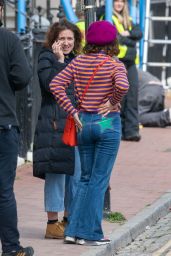 Jessica Brown Findlay - Shooting Flatshare With Anthony Welsh in Brighton 04/05/2022