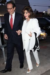 Joan Collins at Craig’s in West Hollywood 04/12/2022