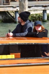 Julianne Moore   Arrives by a Taxi Boat in Venice 04 18 2022   - 7