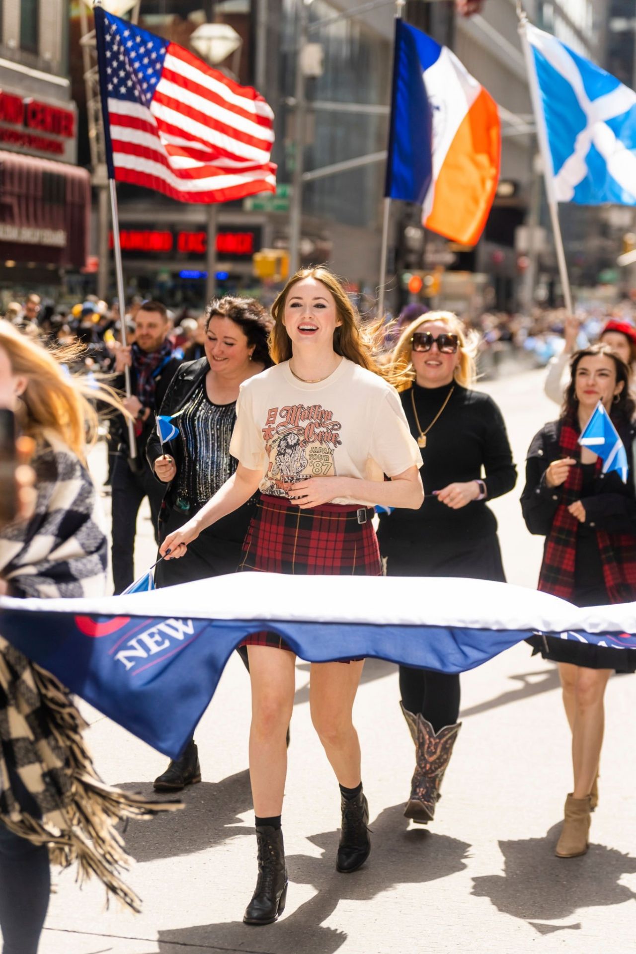 Karen Gillan Tartan Day Parade in New York City 04/09/2022 • CelebMafia