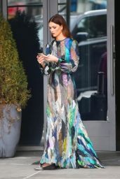 Karlie Kloss in a Colorful Maxi Dress - New York City 04/25/2022
