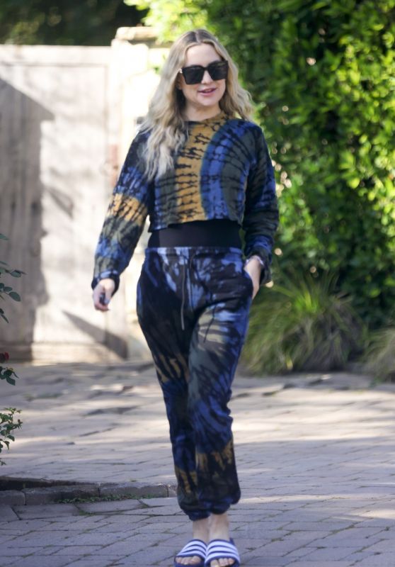 Kate Hudson Wears Matching Tie Dye Sweatsuit - Brentwood 04/25/2022