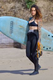 Kehlani - Surfing Session in Malibu 04/27/2022