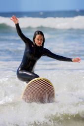 Kehlani - Surfing Session in Malibu 04/27/2022