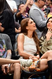 Kendall Jenner and Kylie Jenner at the Clippers Game in Los Angeles 04/06/2022