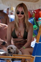 Kimberley Garner in a Bikini on the Beach in Miami 04/26/2022