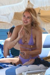Kimberley Garner in a Purple Bikini - Miami 04/27/2022