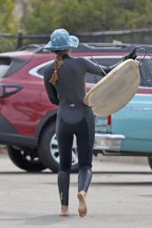 Leighton Meester   Surf Session in Malibu 04 26 2022   - 64