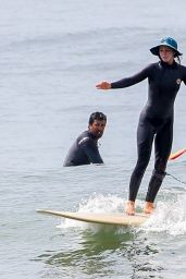 Leighton Meester   Surf Session in Malibu 04 26 2022   - 37